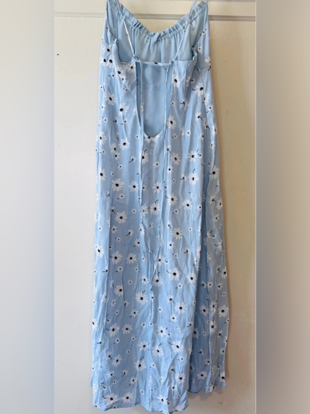 Light Blue Floral Midi Dress , Size L - Picture 2 of 4